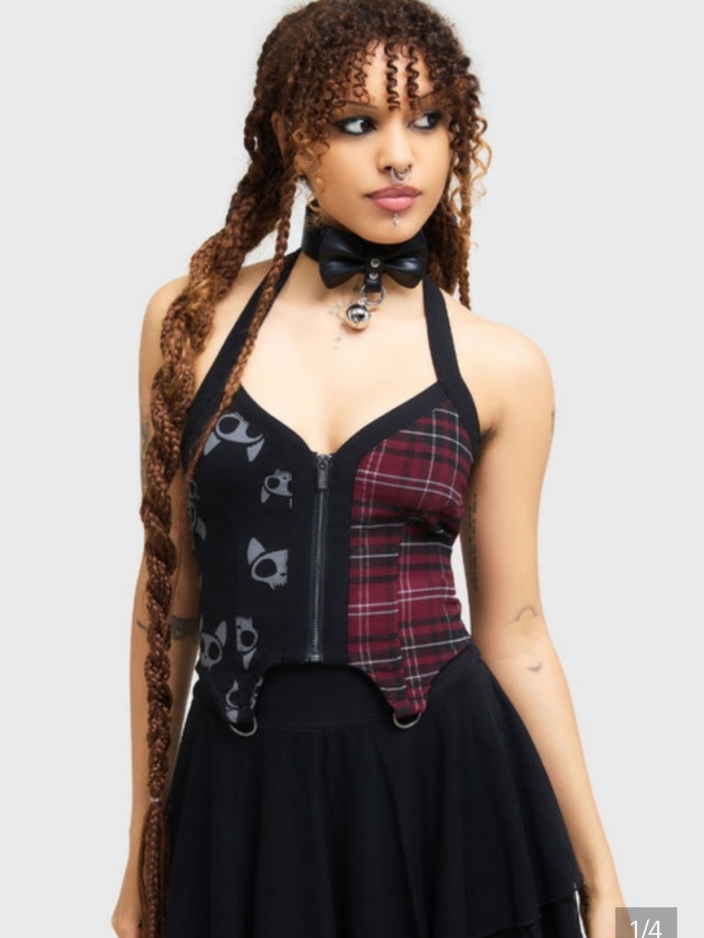 NWT Killstar The Vampurr Halter Top 3X